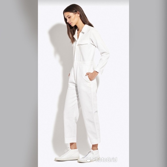 AYR Pants - AYR M off White denim coverall jumpsuits New York